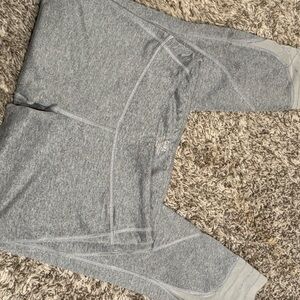 Athleta Girl Heathered Gray Mesh Leggings